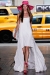 A model walks the runway at the DKNY Spring 2012 fashion show during Mercedes-Benz Fashion Week at 547 West 26th Street on September 11, 2011 in New York City.